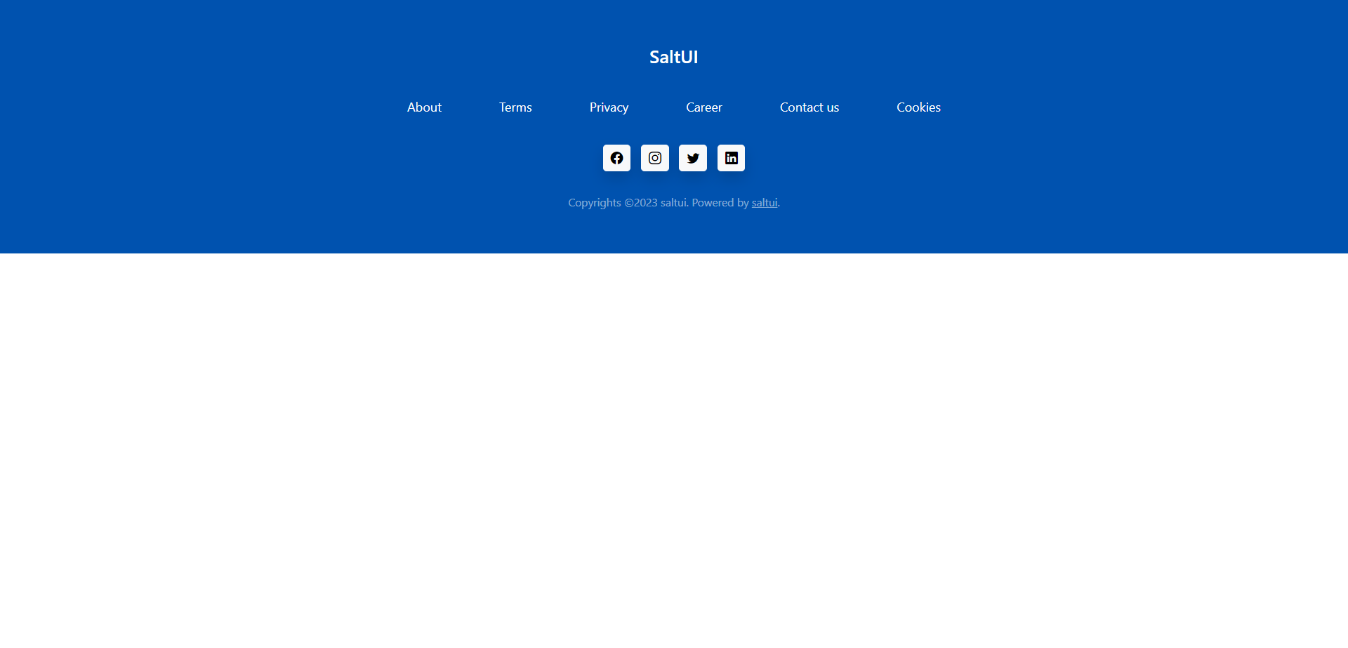 Footer component - 1