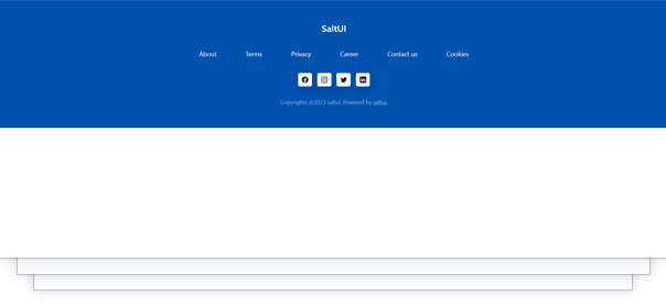 Free HTML footer components