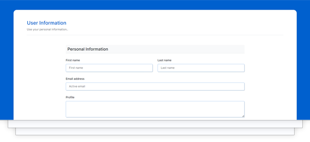 HTML form components