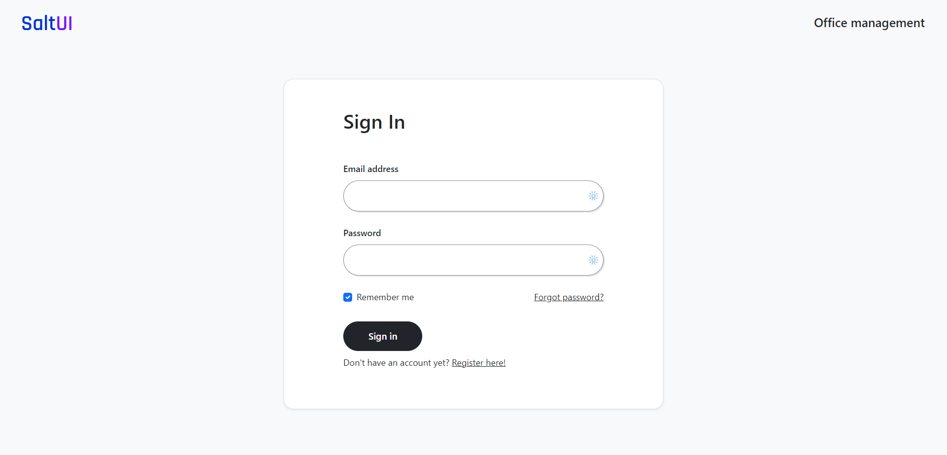 Login component - 3