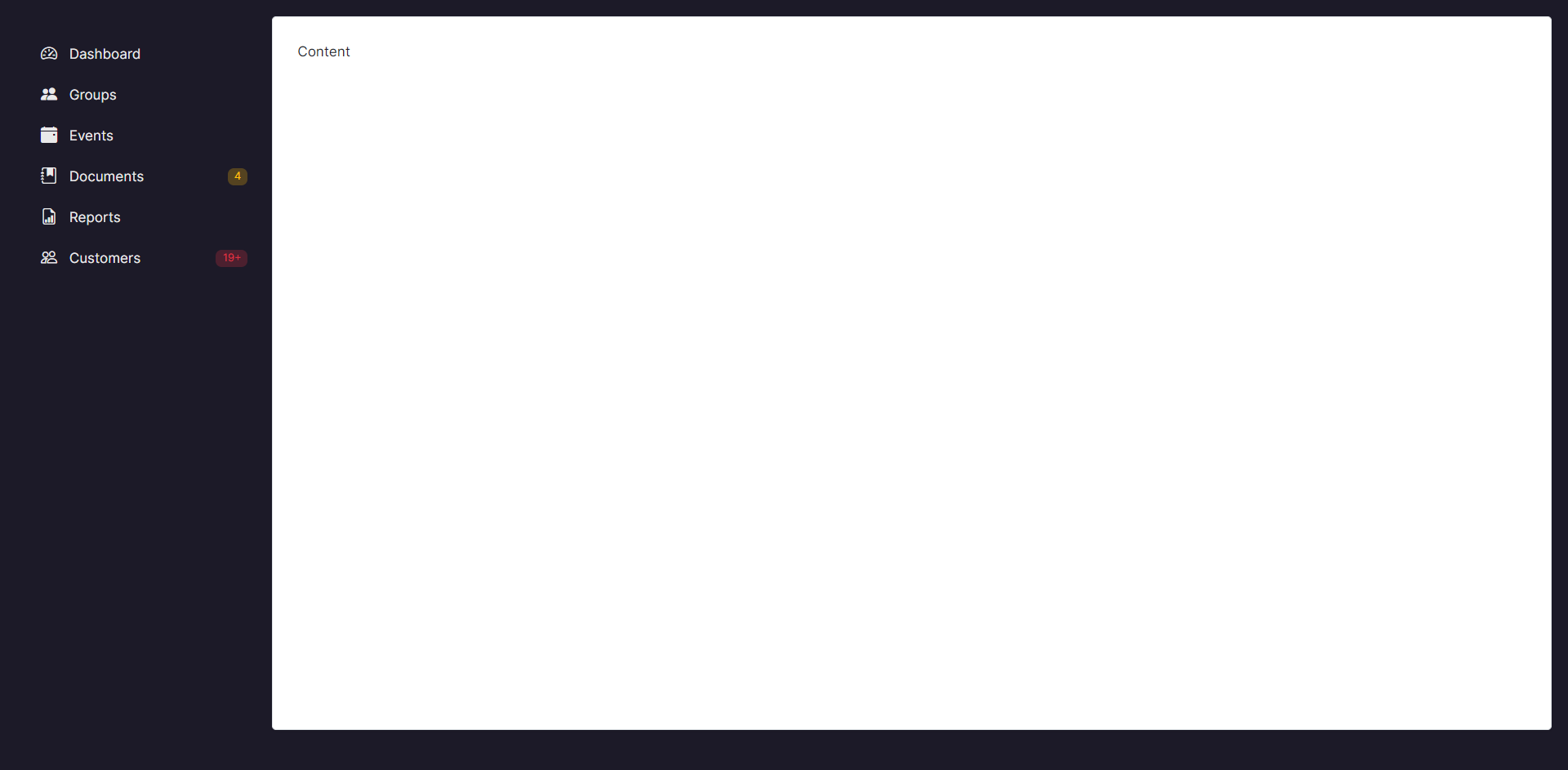 Sidebar component - 2